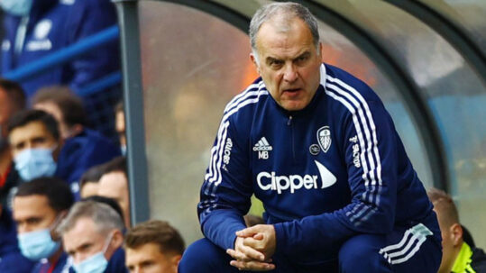 Bielsa før kampen mot Leicester